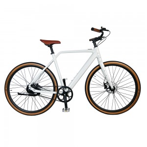 700C Urban Electric City Bike Single Speed Belt...