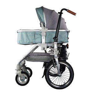 16” Foldable Baby-Parent Bike Baby Stroller For Family F16