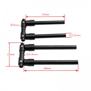 Foldable Handlebar Aluminum Alloy 6061 Straight Handlebar for BMX