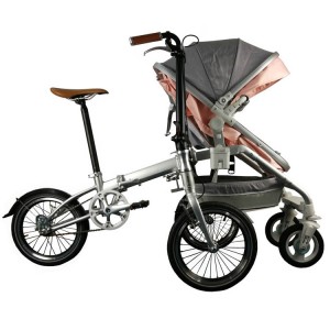 16” Foldable Baby-Parent Bike Baby Stroller For Family F16