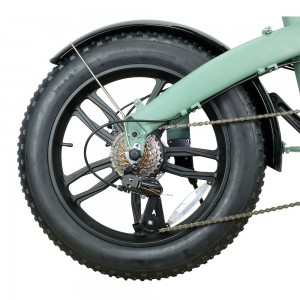 20” Electric Foldable Fat Bike 350W 6SP Snow Bike E2060A
